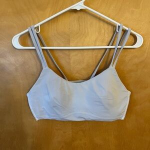Lululemon White Bralette Lightly Lined